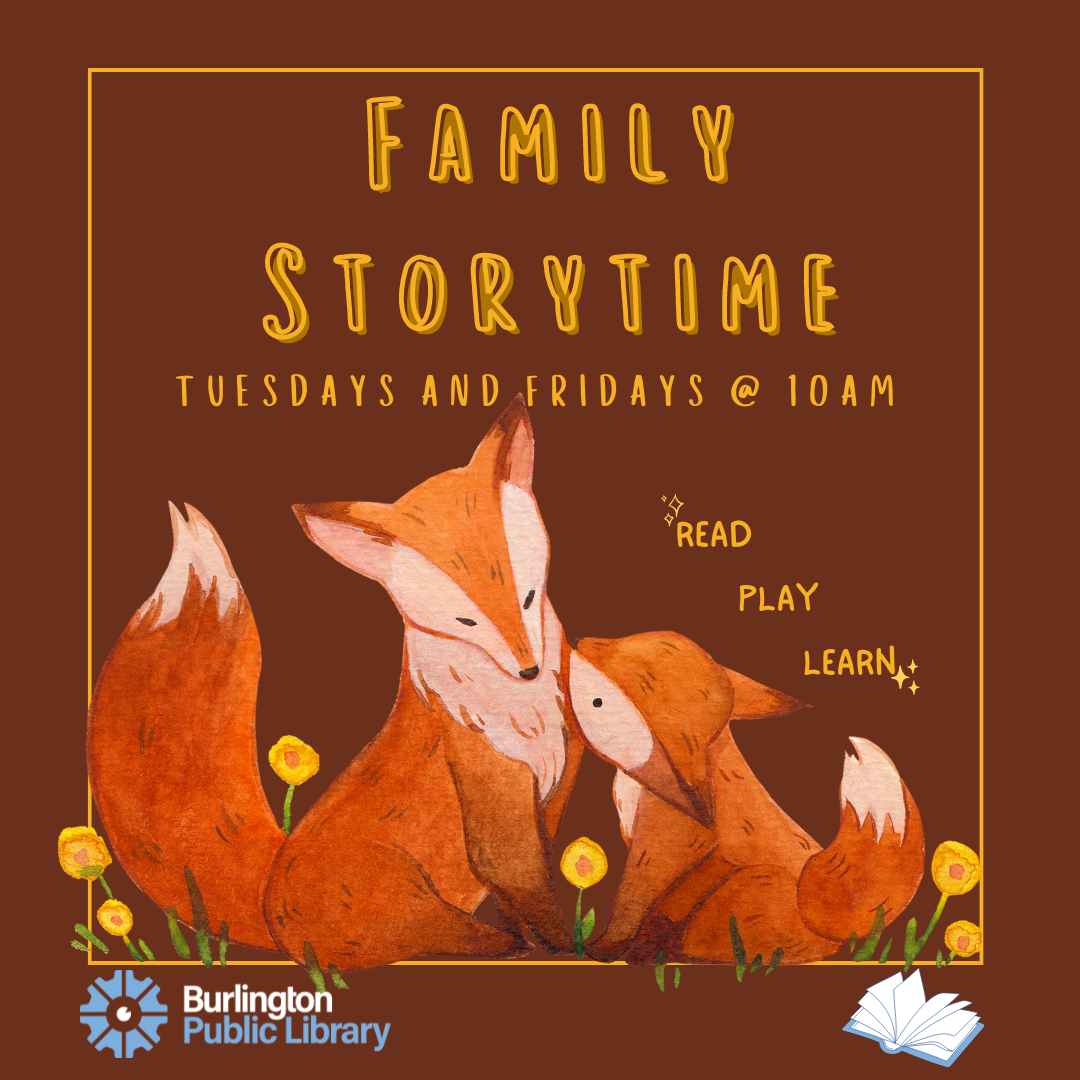 Storytime Poster A Fox Family decorative