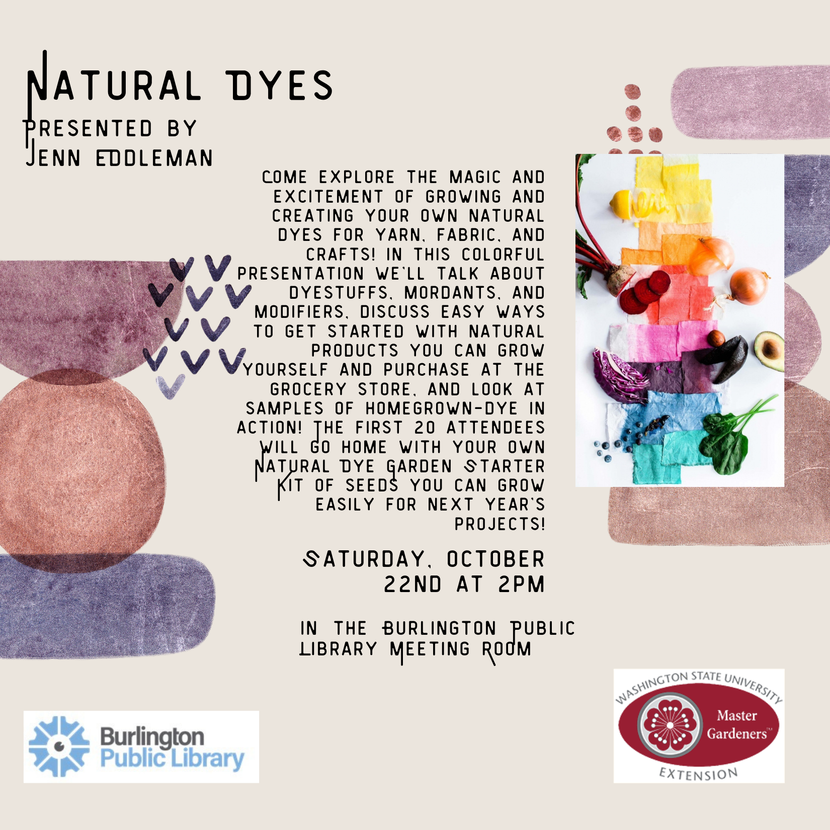 Natural Dyes October Program